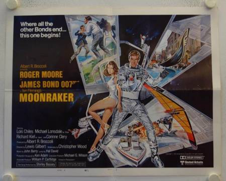 James Bond 007 - Moonraker originales US Half-Sheet Filmplakat